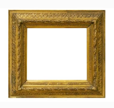 Beyaz arka plan üzerinde izole çerçeve resim antika antikalar