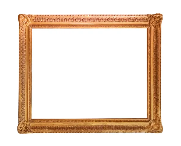 Frame Foto Antiek Antiek Geïsoleerd Witte Achtergrond — Stockfoto