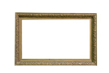 Beyaz arka plan üzerinde izole çerçeve resim antika antikalar