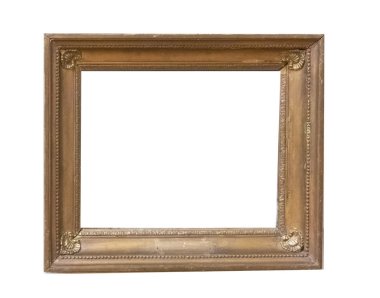 Beyaz arka plan üzerinde izole çerçeve resim antika antikalar