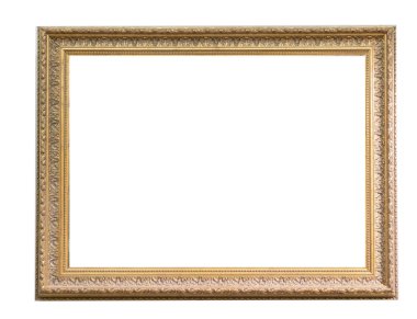 Beyaz arka plan üzerinde izole çerçeve resim antika antikalar