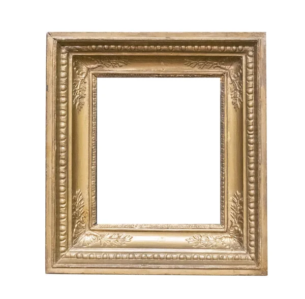 Frame Picture Antique Antiques Isolated White Background — Stock Photo, Image