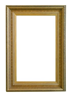 Beyaz arka plan üzerinde izole çerçeve resim antika antikalar