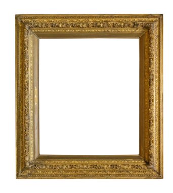 Beyaz arka plan üzerinde izole çerçeve resim antika antikalar