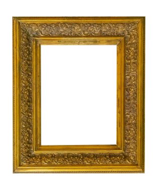 Beyaz arka plan üzerinde izole çerçeve resim antika antikalar