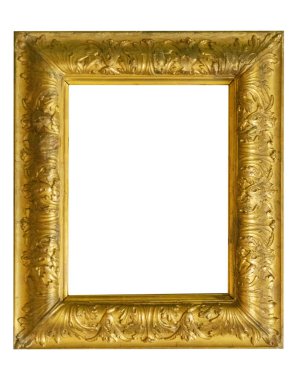 Beyaz arka plan üzerinde izole çerçeve resim antika antikalar