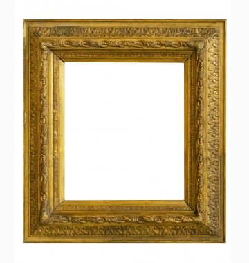 Beyaz arka plan üzerinde izole çerçeve resim antika antikalar