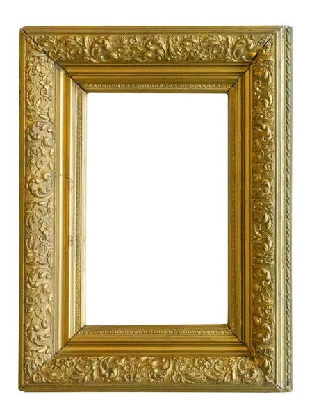 Frame Picture Antique Antiques Isolated White Background — Stock Photo, Image