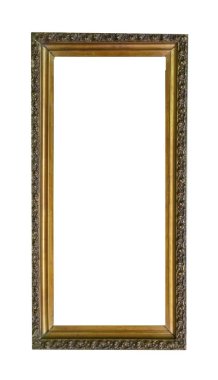 Beyaz arka plan üzerinde izole çerçeve resim antika antikalar