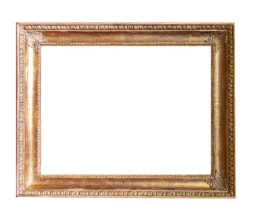 Beyaz arka plan üzerinde izole çerçeve resim antika antikalar