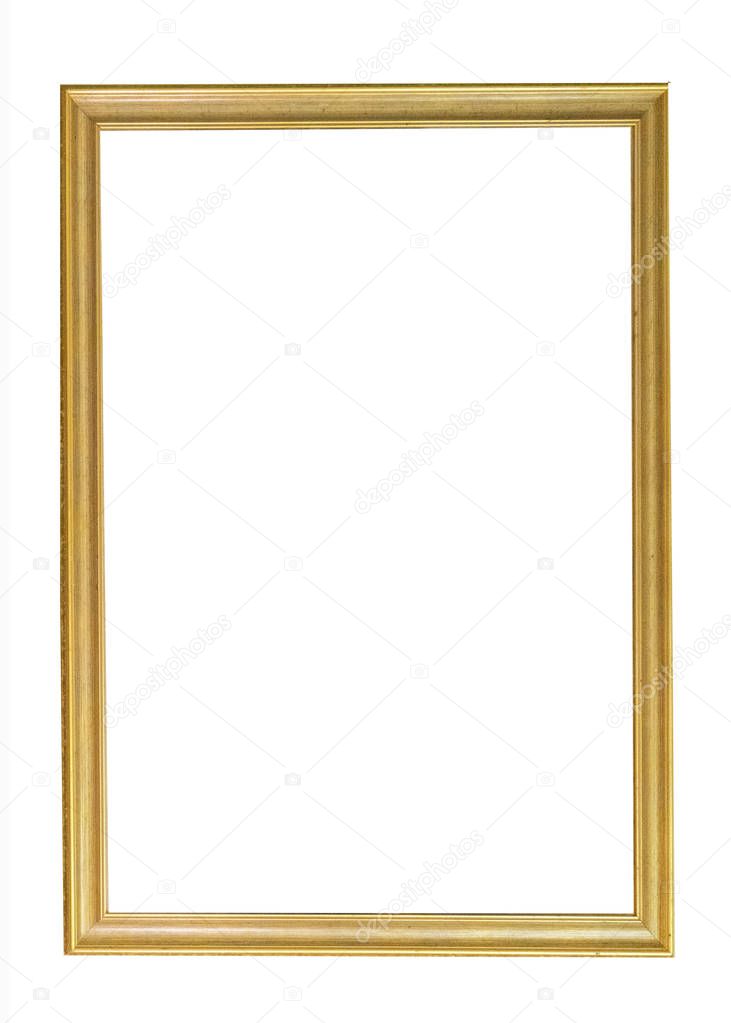 Frame picture antique antiques isolated on white background