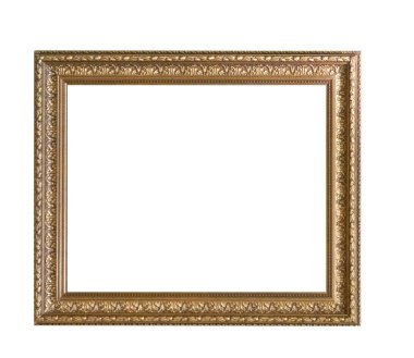 Beyaz arka plan üzerinde izole çerçeve resim antika antikalar