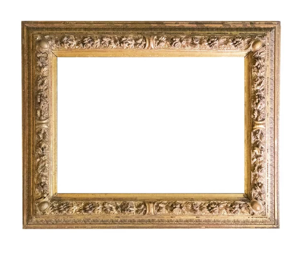 Frame Picture Antique Antiques Isolated White Background — Stock Photo, Image