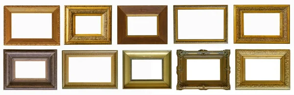 Quadros Pinturas Ouro Antiguidade Coleção Museu Isolado — Fotografia de Stock