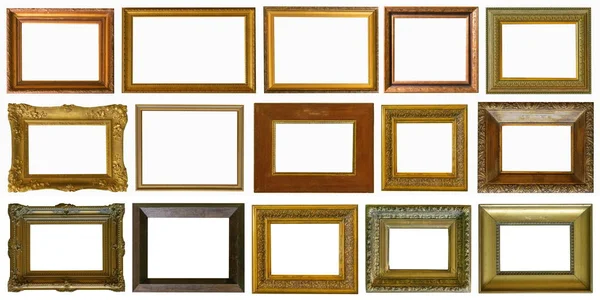 Quadros Pinturas Ouro Antiguidade Coleção Museu Isolado — Fotografia de Stock