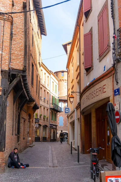 Vista Del Casco Antiguo Albi Por Mañana — Foto de Stock