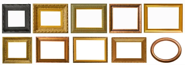 Quadros Pinturas Ouro Antiguidade Coleção Museu Isolado — Fotografia de Stock