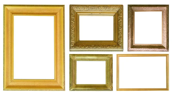 Quadros Pinturas Ouro Antiguidade Coleção Museu Isolado — Fotografia de Stock