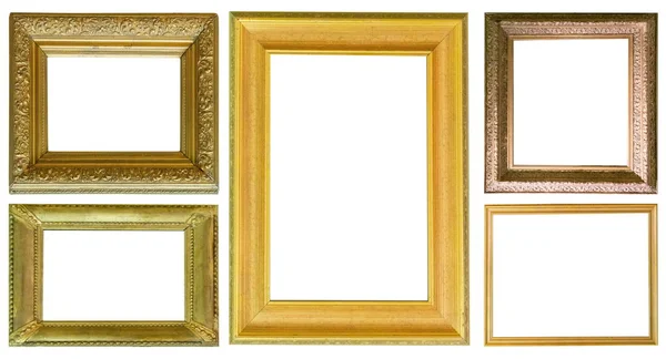 Quadros Pinturas Ouro Antiguidade Coleção Museu Isolado — Fotografia de Stock