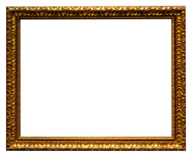 Beyaz arkaplanda izole edilmiş antik fotoğraf çerçevesi