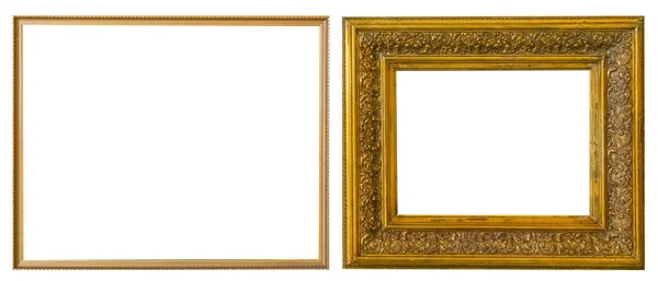 Frames Paintings Gold Antique Antiquity Museum — Stock Photo, Image