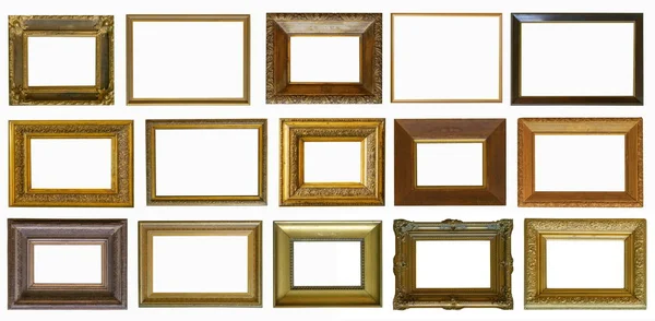 Quadros Pinturas Ouro Antiguidade Coleção Museu Isolado — Fotografia de Stock