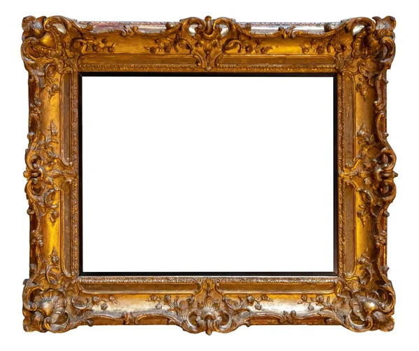 Photo Antique Picture Frame Isolated White Background — Stock Photo, Image