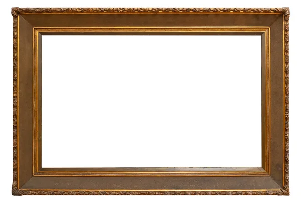 Antique Photo Picture Frame Isolated White Background — Stock Photo, Image