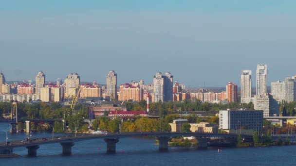 Kiev Hoofdstad Van Oekraïne Landschap — Stockvideo