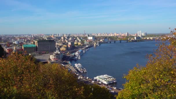 Kiev Hoofdstad Van Oekraïne Landschap — Stockvideo