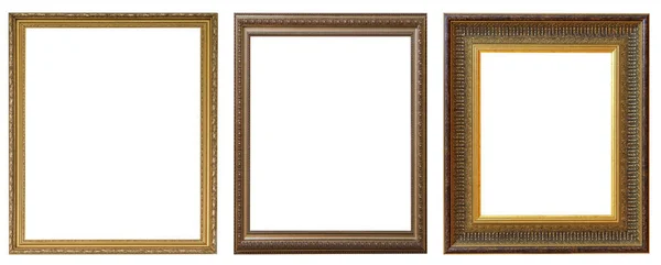 Frames Foto Stokbrood Geïsoleerd Witte Achtergrond Set — Stockfoto