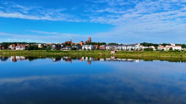 Avrupa Çeçen Polonya 'dan şehir manzarası