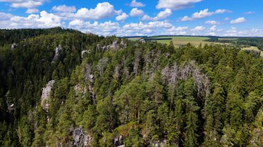 Adrspach, Çek Cumhuriyeti. Adrspasske Skaly, Kayalık Kasaba Milli Parkı.