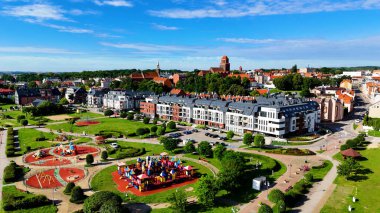 Avrupa Çeçen Polonya 'dan şehir manzarası