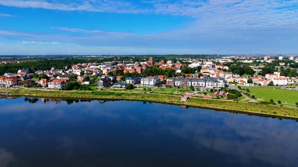 Avrupa Çeçen Polonya 'dan şehir manzarası