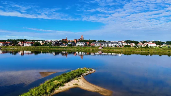 Avrupa Çeçen Polonya 'dan şehir manzarası