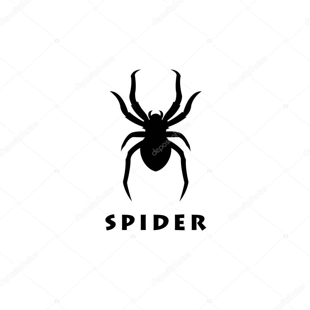 Spider Man Insect Arthropod symbol logo design silhouette