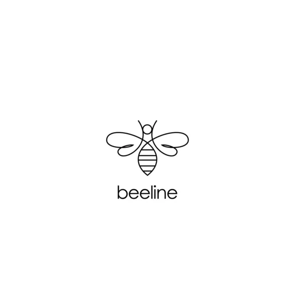 Line Art Bee logo tasarımı ilham kaynağı