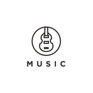 Basit Simge / logo tasarımı Keman Viola Kemancı Çello bas