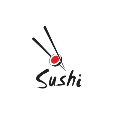 Japon suşi logosu tasarımı