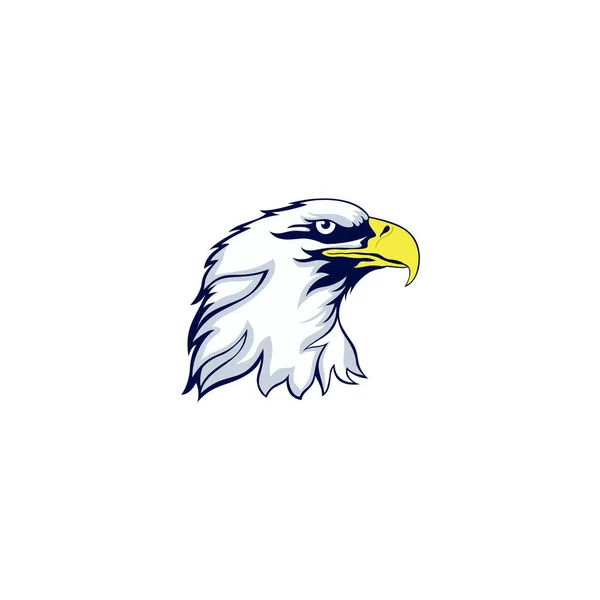 Eagle Testa Logo Disegno Vettoriale Illustrazione — Vettoriale Stock