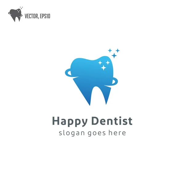 歯医者歯のロゴベクトルアイコン — ストックベクタ