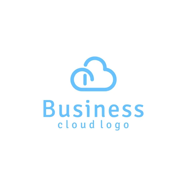 Modernes Initial Für Cloud Logo Design — Stockvektor