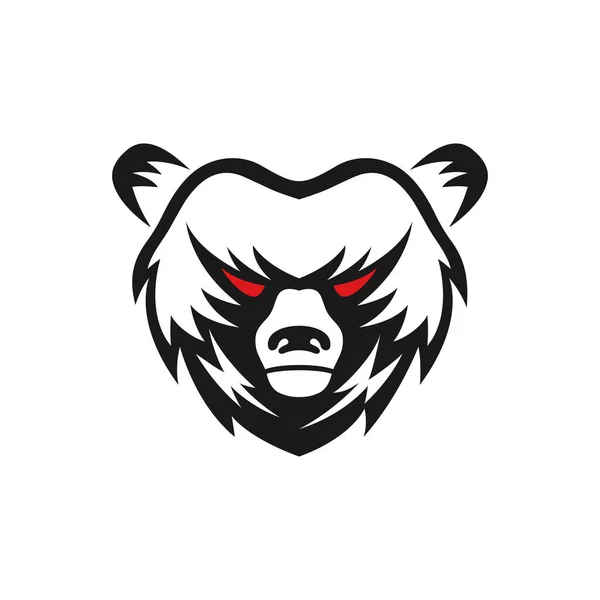 Wektor Projektowania Logo Angry Bear — Wektor stockowy