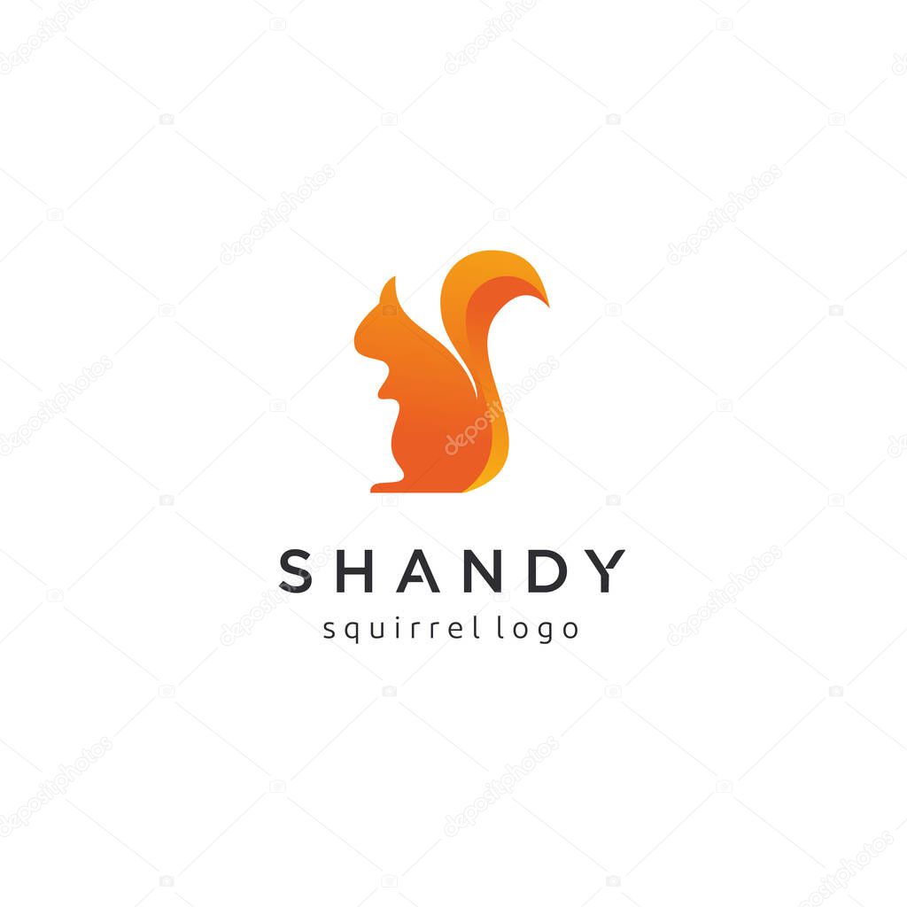 Creative squirrel logo design