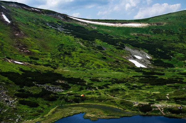 Paysage Sur Les Carpates Ukraine Jour Été — Photo