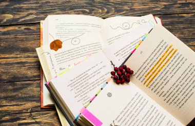 Sonbaharda açık havada bir kitapla hafta sonu sıcak çay