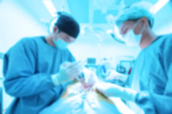 ぼかし獣医外科手術室の つの芸術的な照明と青のフィルター — ストック写真