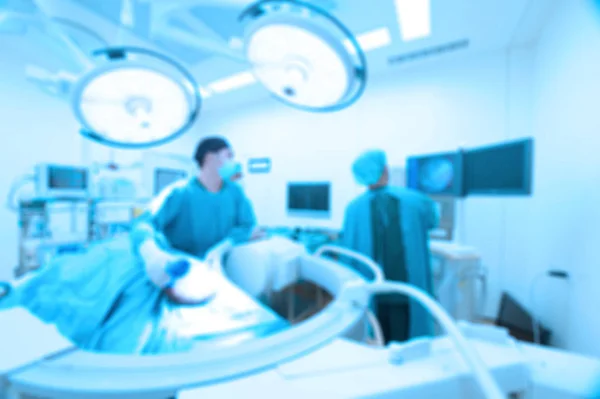 Blur Two Veterinarian Surgery Operation Room Take Art Lighting Blue — Stock Photo, Image