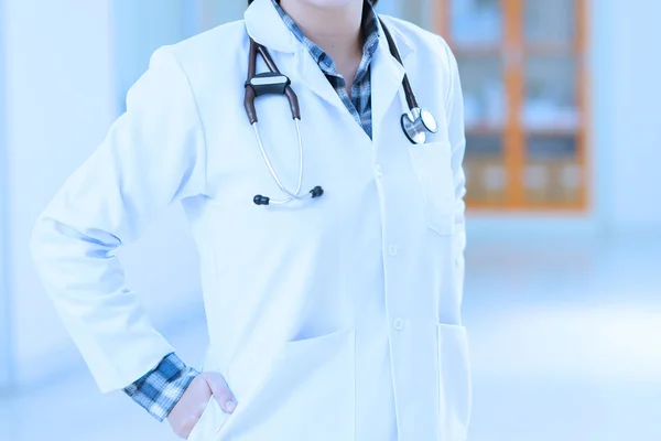 Young Asian Doctor Portrait Take Art Lighting Blue Filter — Stock Photo, Image